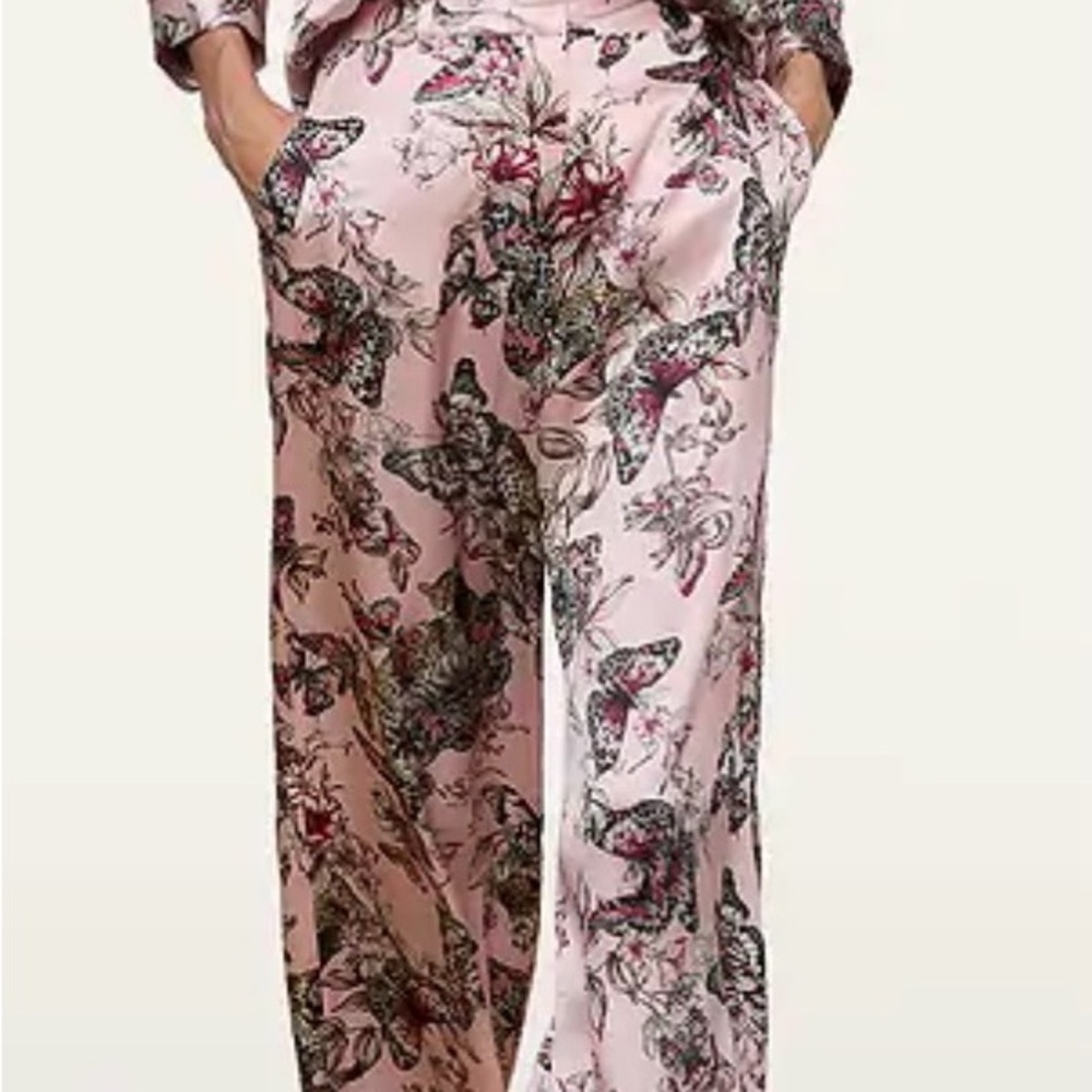 L'AGENCE Dani Silk Blouse and Pilar Silk Pants set